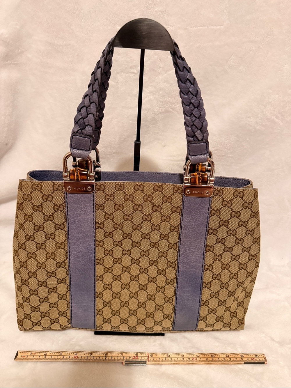 Gucci Bamboo Bar Libeccio Tote